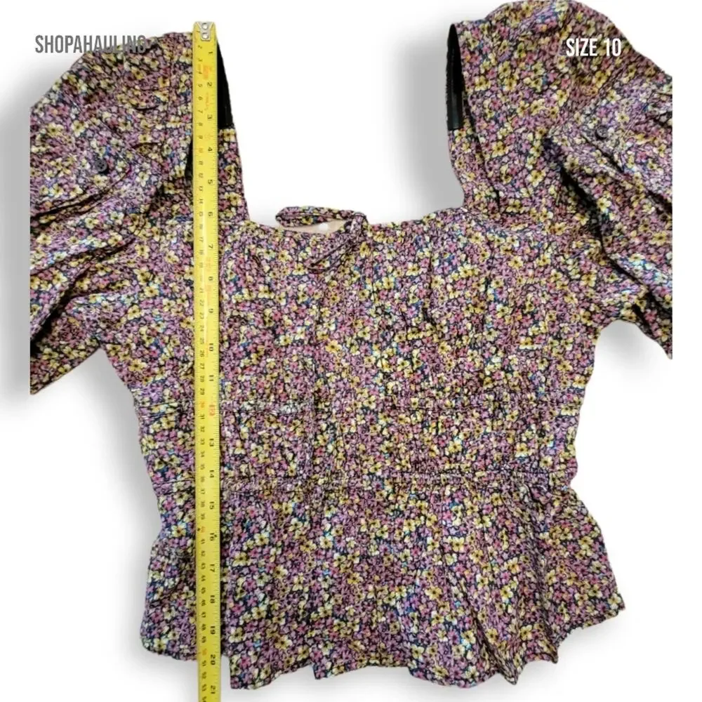 J. Crew liberty floral blouse Size 10